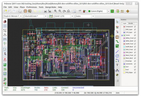 Программа pcbnew из комплекса KiCAD